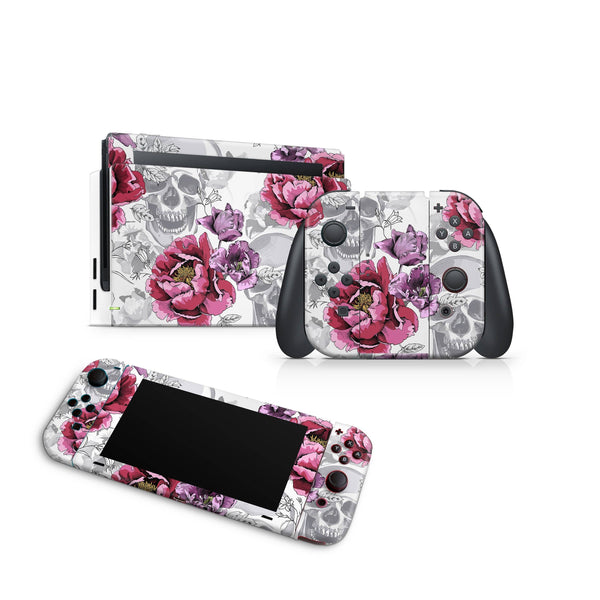 Occult Roses Nintendo Switch Skin Decal For Console Joy-Con And Dock - ZoomHitskin