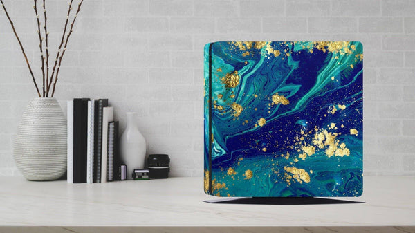 PS4 Pro Skin Decals -  Comet Space Gold - Full Wrap Sticker- ZoomHitskin