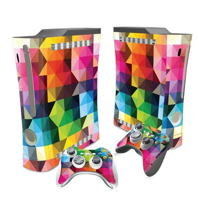 Xbox 360 Skin Sticker  Console Skin Decal And 2 Controller Colors Abstract  Design Set - ZoomHitskin
