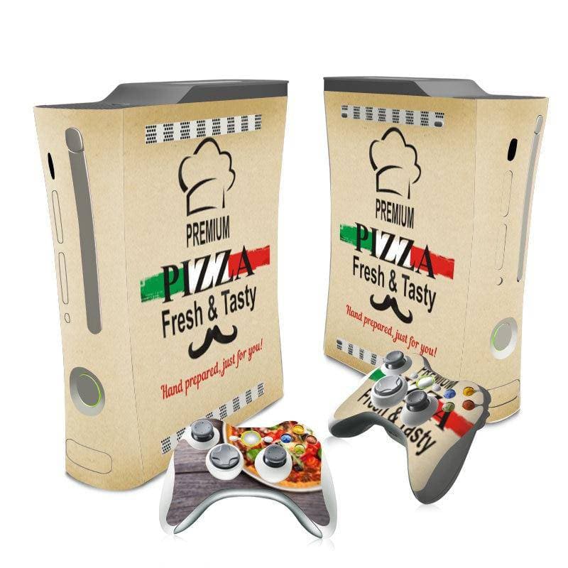 Xbox 360 Skin Sticker  Console Skin Decal And 2 Controller Sticker Pizza Time Custom Design Set - ZoomHitskin