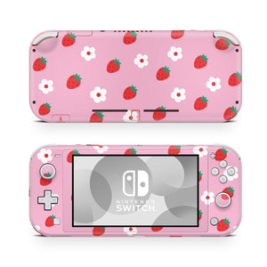 Nintendo Switch Lite Skin Decal For Game Console Sweet Strawberries - ZoomHitskin