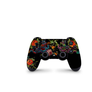 Embroidery Dragon Lung Full Cover Skin Decal Sticker For PS4 Regular Slim Pro Controller Design - ZoomHitskin