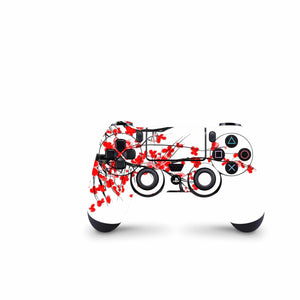 Full Cover Skin Decal For PS4 Regular Slim And Pro Controller Japan Leafs - ZoomHitskin