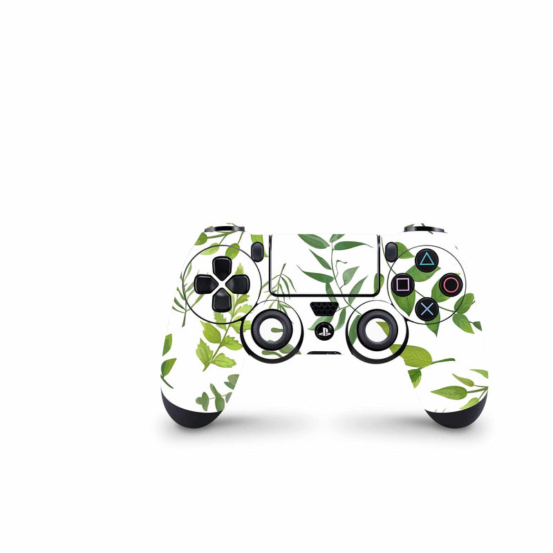 Full Cover Skin Decal For PS4 Regular Slim And Pro Controller Watercolor Leaves - ZoomHitskin