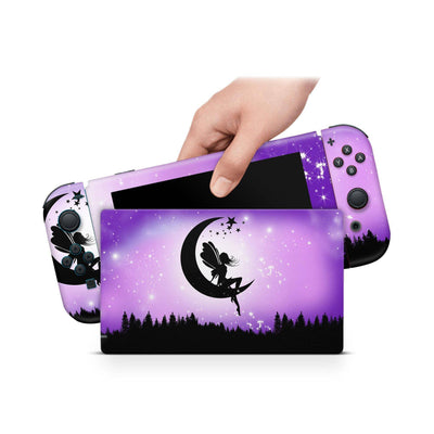 Nintendo Switch Skin Decal For Console Joy-Con And Dock Girlymoon - ZoomHitskin