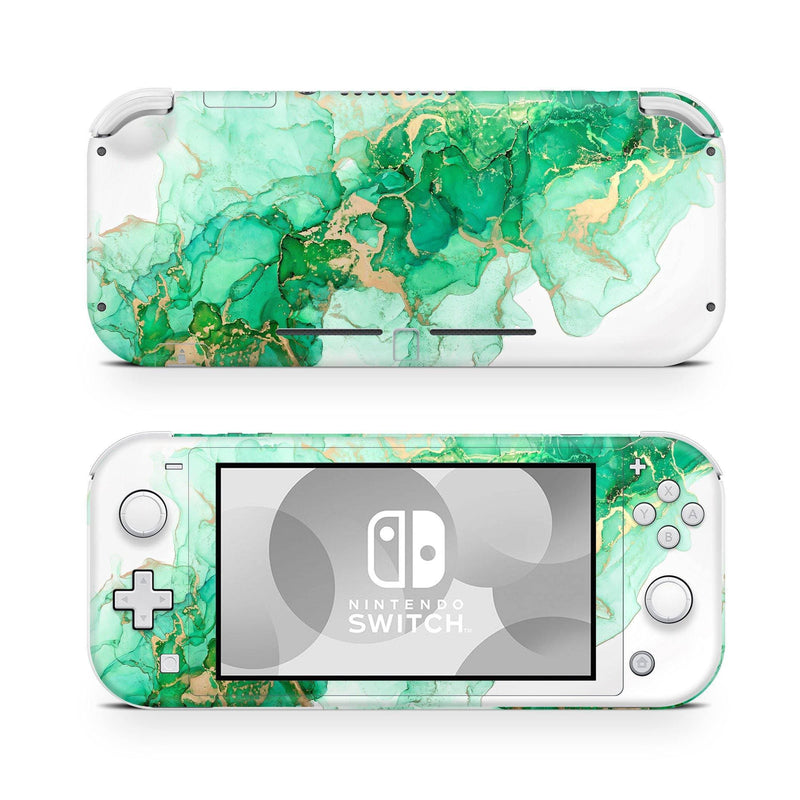 Jade Marbling Nintendo Switch Lite Skin Decal For Game Console - ZoomHitskin