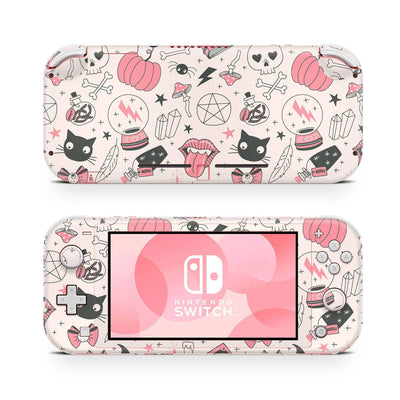 Nintendo Switch Lite Skin Decal For Game Console Magical Pinky - ZoomHitskin