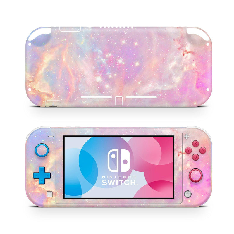 Nintendo Switch Lite Skin Decal For Game Console Pink Diamond Galaxy - ZoomHitskin