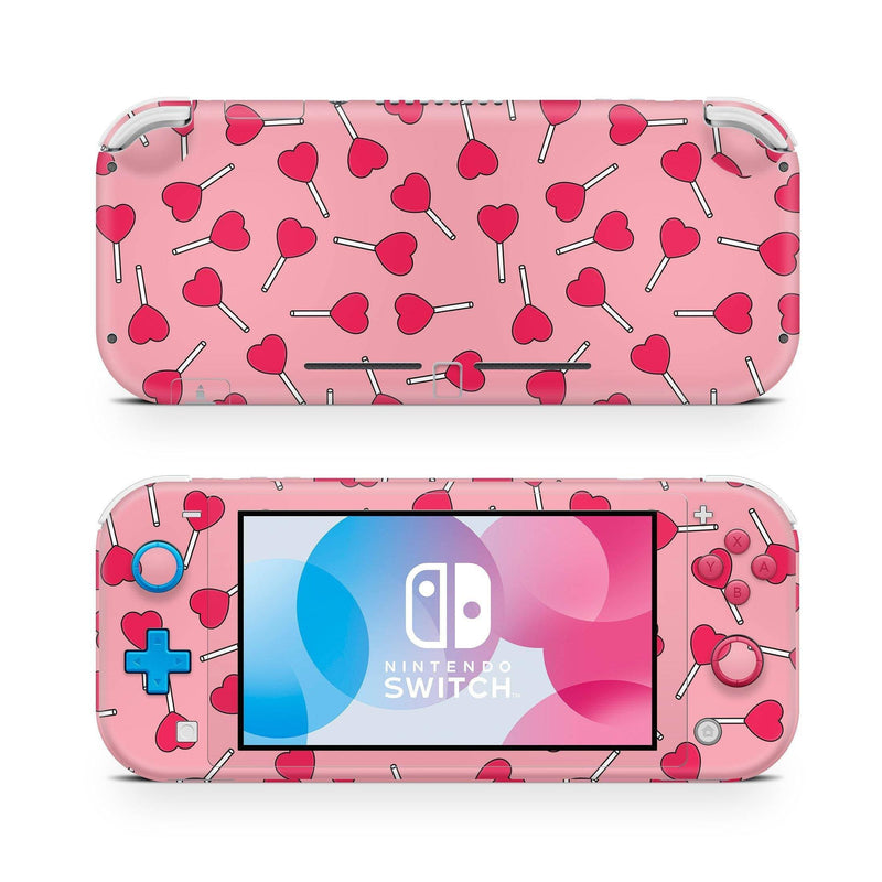 Nintendo Switch Lite Skin Decal For Game Console Valentine&#39;s Sugar - ZoomHitskin