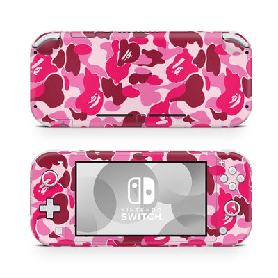 Nintendo Switch Lite Skin Decal For Console Secrete Girl Baby Camouflage Scarlet - ZoomHitskin