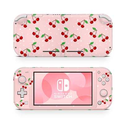 Nintendo Switch Lite Skin Decal For Game Console Scarlet Cherries - ZoomHitskin