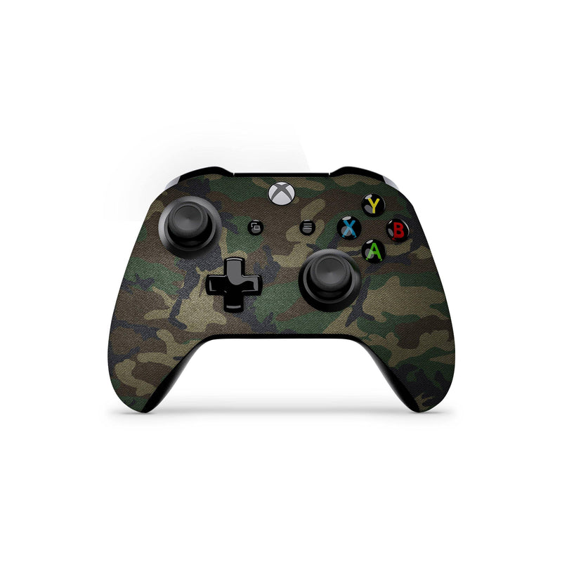 Full Cover Skin Decal Sticker For Xbox Regular Controller Green Army Design Camouflage Kaki Color Brown Pattern Cloak Design - ZoomHitskin